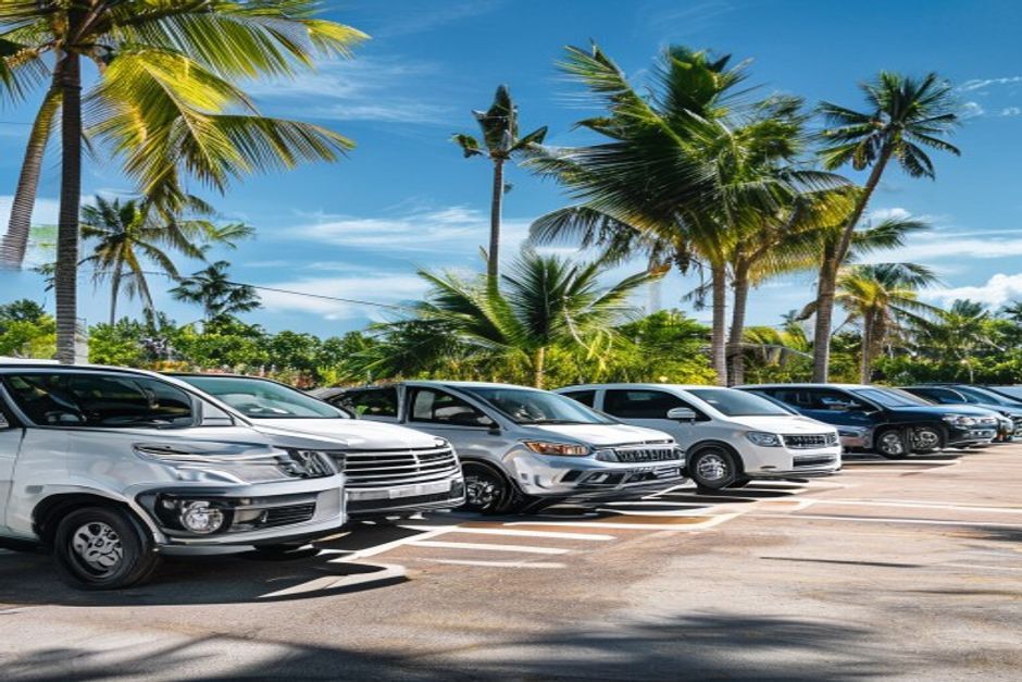 Car rental fleet - sedans, SUVs, and minibuses for Phu Quoc transfers